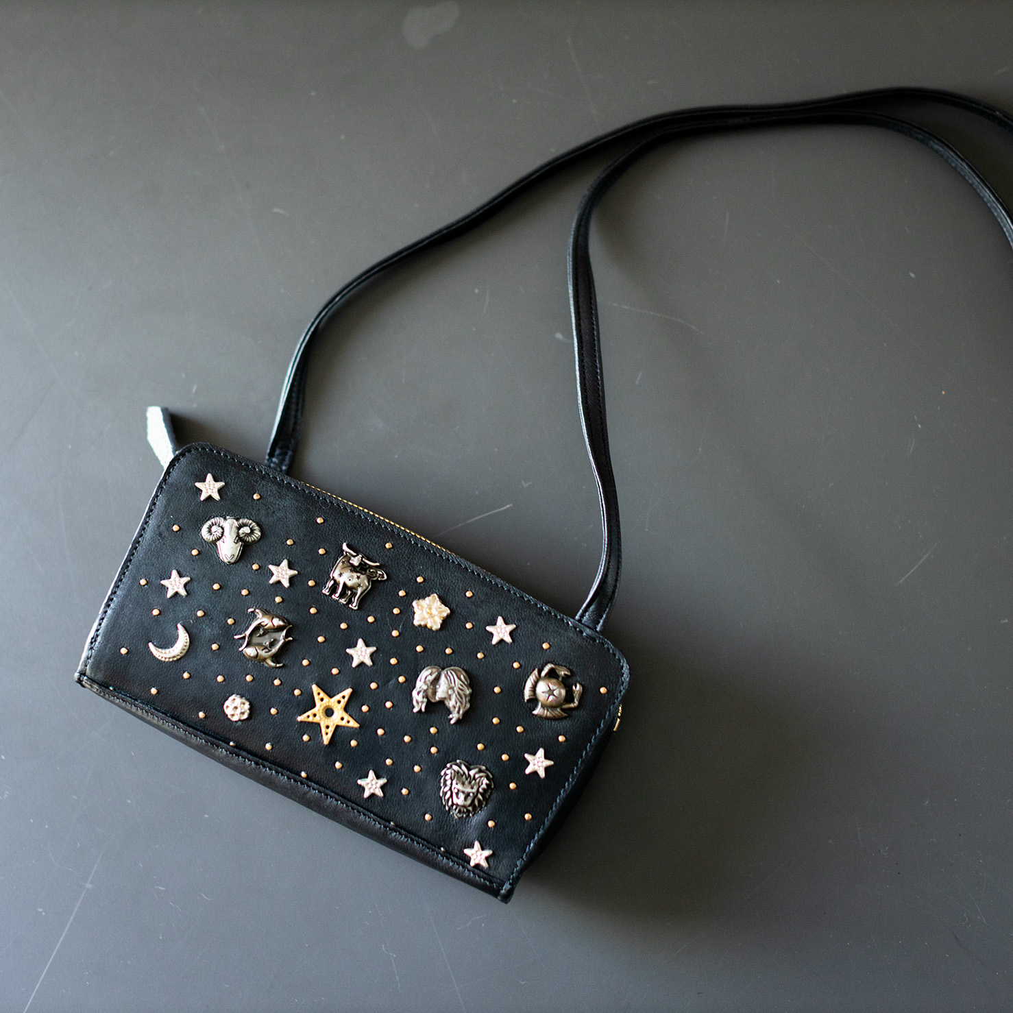 長財布対応ショルダーをringflowerでリメイク/ミナペルホネン 長財布対応ショルダーをringflowerでリメイク/ミナペルホネン